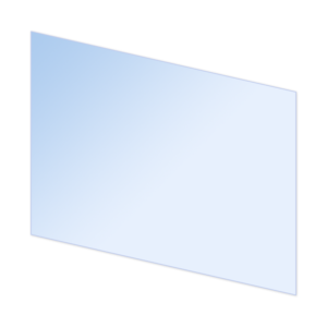 Glass Rake Stair Panel Left