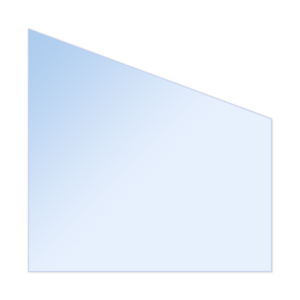 Glass Right Trapezium A