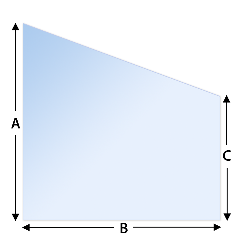 Right Trapezium A - Measurements