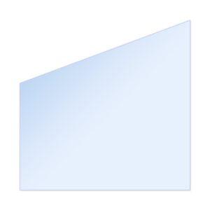 Glass Right Trapezium B