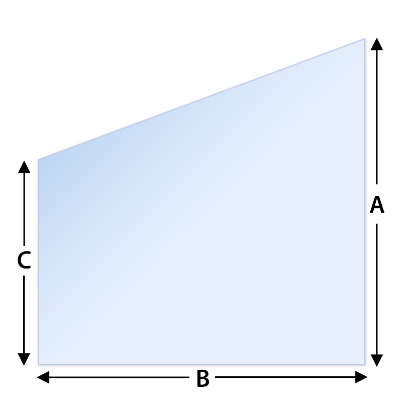 Right Trapezium B - Measurements