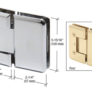 Cologne Glass to Glass - Polished Chrome