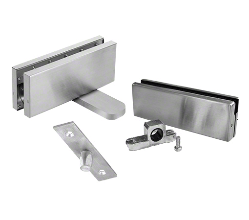 Top and bottom patch set - Hold Open - Brushed Steel Top and bottom patch set - Hold Open - Brushed Steel